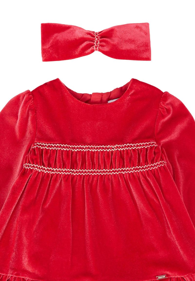 Abito Estivo Mayoral Per Ragazze | Vestito In Poliestere E Cotone | Scollo Rotondo | Cerniera | 8-16 Anni | Rosso | PE 2024 - 4