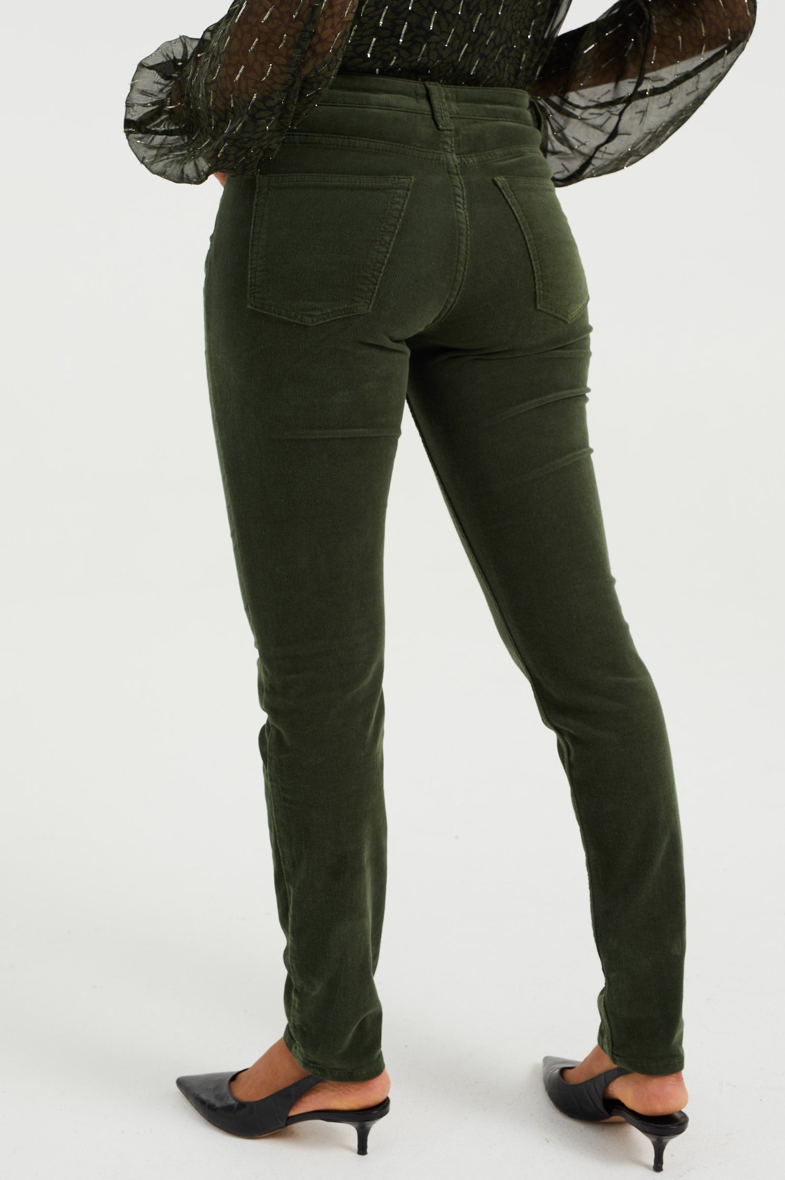WE Fashion Vaqueros slim fit - moss green/verde jaspeado - Zalando.es