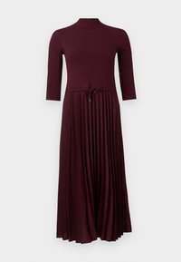 SLIM MIDI - Freizeitkleid - deep burgundy