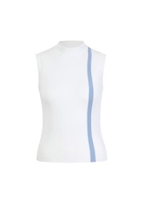 RIBBED ROLLNECK WITH THE STRIPE - Topp - off-white