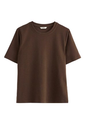 Lindex T-shirts basic - dark dusty brown