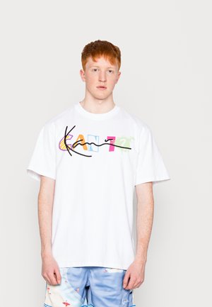 SIGNATURE PRINT TEE UNISEX - Print T-shirt - white