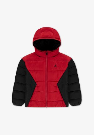 Jordan BROOKLYN PUFFER UNISEX - Žieminė striukė - gym red/black