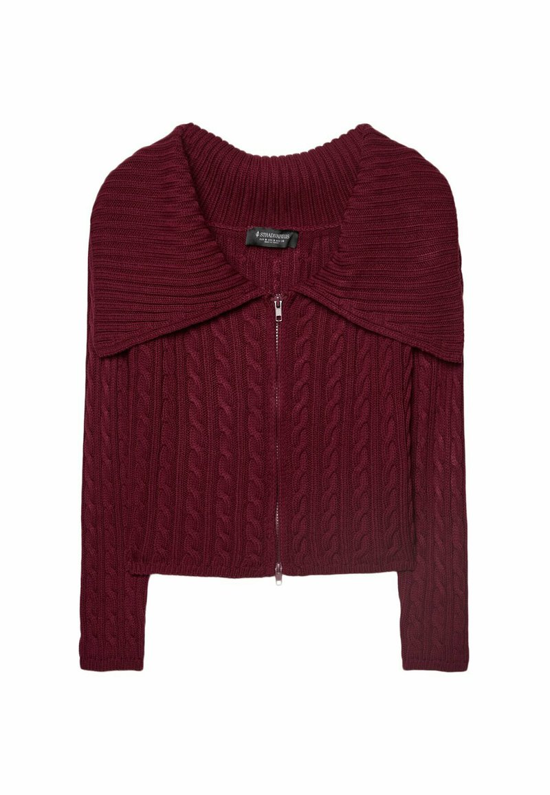 Stradivarius Vest bordeauxrood