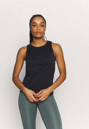 SEAMLESS BLOCKED TANK - Top - black