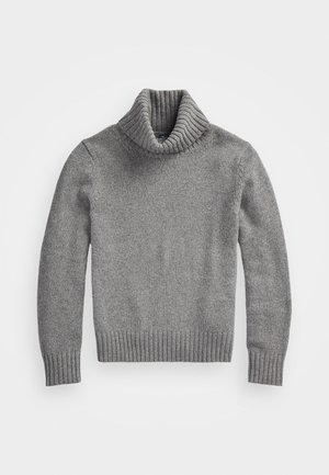 WOOL ROLLNECK JUMPER - Pullover - battalion grey heather
