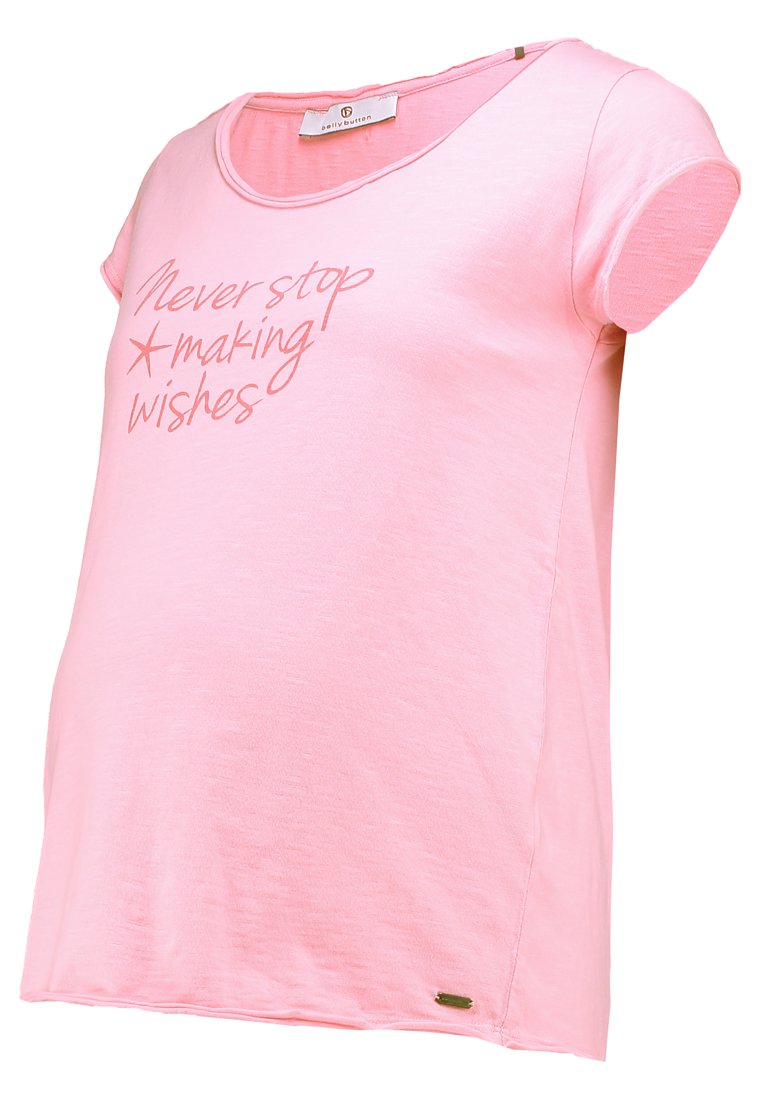 bellybutton T-shirt print donkerroze