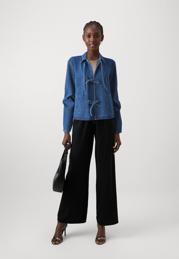 ONLTHILLE TIE JACKET - Denim jacket2