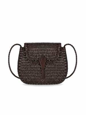 DRAGON DIFFUSION, DRAGON DIFFUSION MINI CITY DARK BROWN CROSSBODY BAG - Borsa a tracolla - brown