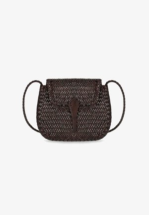 DRAGON DIFFUSION, DRAGON DIFFUSION MINI CITY DARK BROWN CROSSBODY BAG - Borsa a tracolla - brown