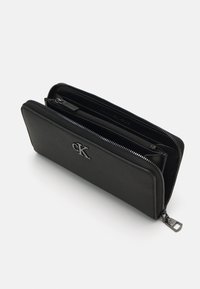 Calvin Klein Jeans MINIMAL MONOGRAM ZIP AROUND - Portafoglio - black