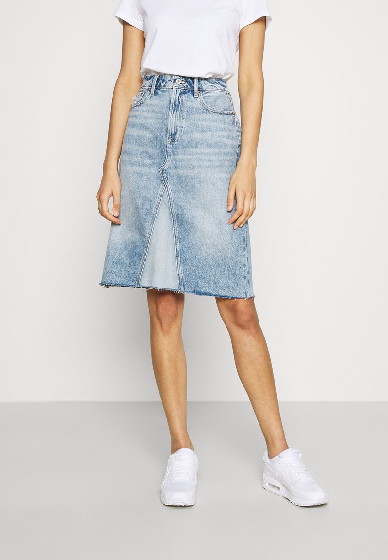 American Eagle Falda vaquera - destroyed denim
