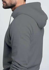 Neverless MIT LOGO-PRINT WELLE RETRO MOTIV FASHION STREETSTYLE  - Zip-up sweatshirt - convoy grey