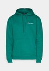 ICONS HOODED SMALL LOGO - Jersey con capucha - dark green