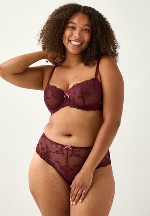 Lindex, LINDEX LINDEX LINDEX - Brazilian-trusser - dark dusty red