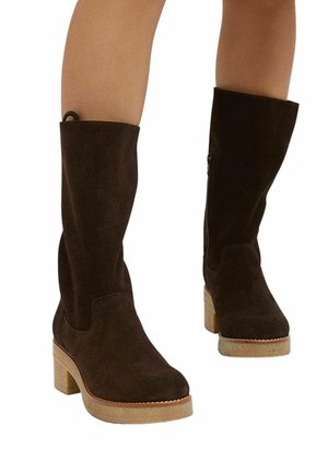 Marila Botines con plataforma - serr marron