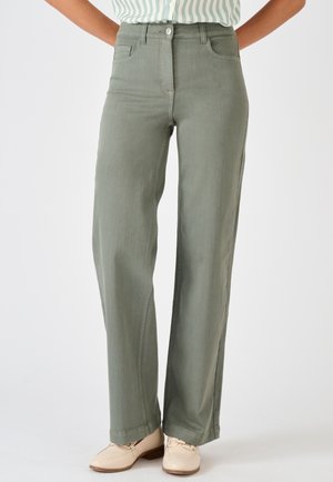 LARGE PERFECT FIT  - Straight leg jeans - eucalyptus