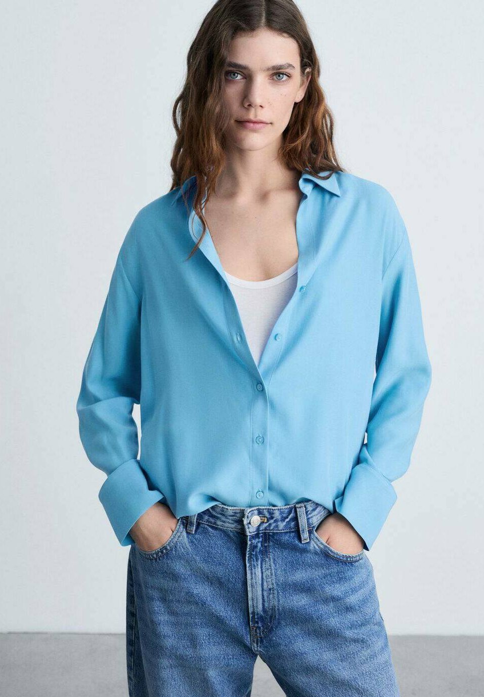 Mango Hemdbluse dark blue/dunkelblau