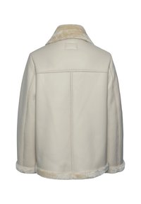 Pieces NORA AVIATOR - Faux leather jacket - birch