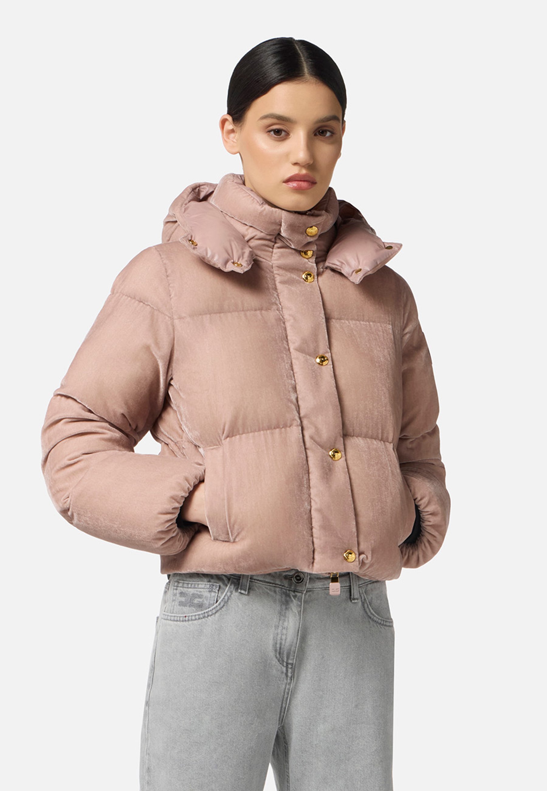 ELISABETTA FRANCHI ピンク ジャケット 40 S Jacket Rose gold Elisabetta Franchi - Le Follie Shop