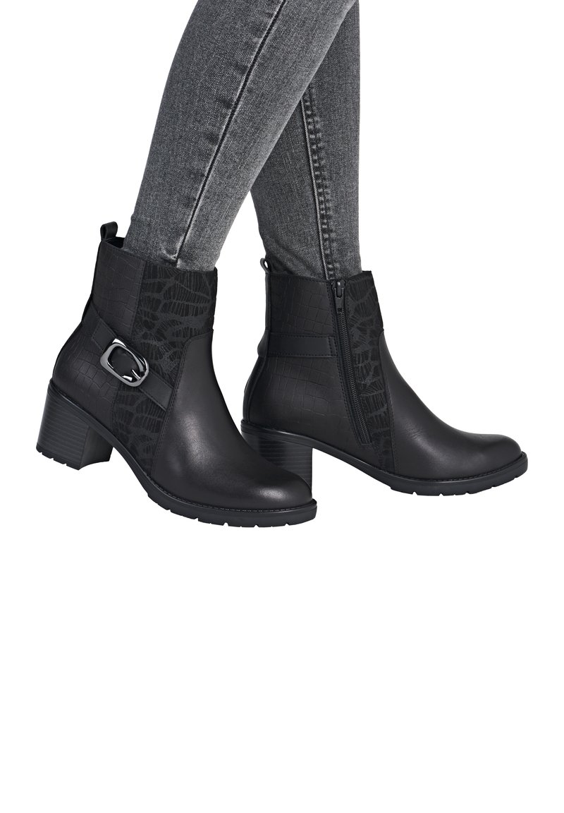 Remonte Bottines à plateau - schwarz