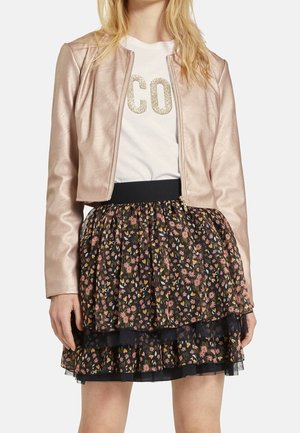 Imitatieleren jas - pink