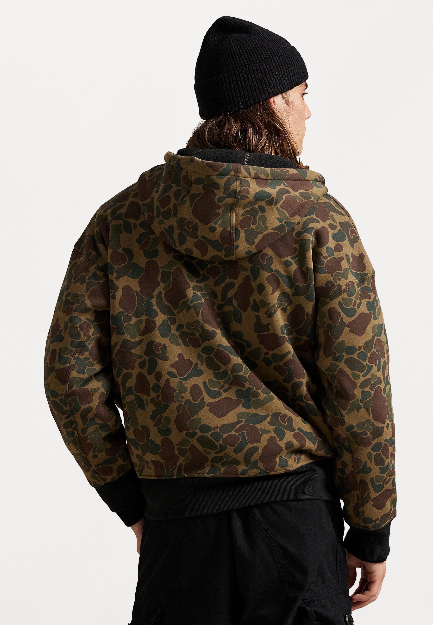 Polo Ralph Lauren CAMO DOUBLE-KNIT HOODIE - Zip-up sweatshirt