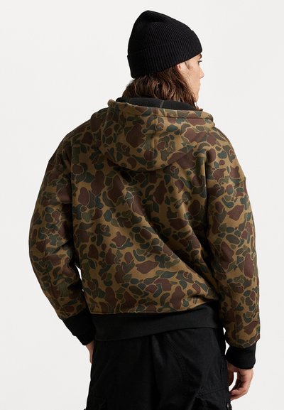 Polo Ralph Lauren CAMO DOUBLE-KNIT HOODIE - Sweater met rits - multi-coloured