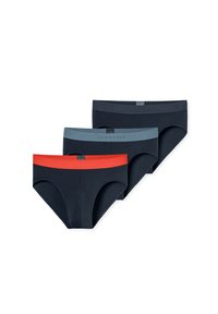 Schiesser RIO 3 PACK - Slip - nachtblau, atlantikblau, hellrot