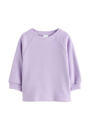 Next, REGULAR FIT - LONG SLEEVE RIBBED RAGLAN TOP - Long sleeved top - lilac