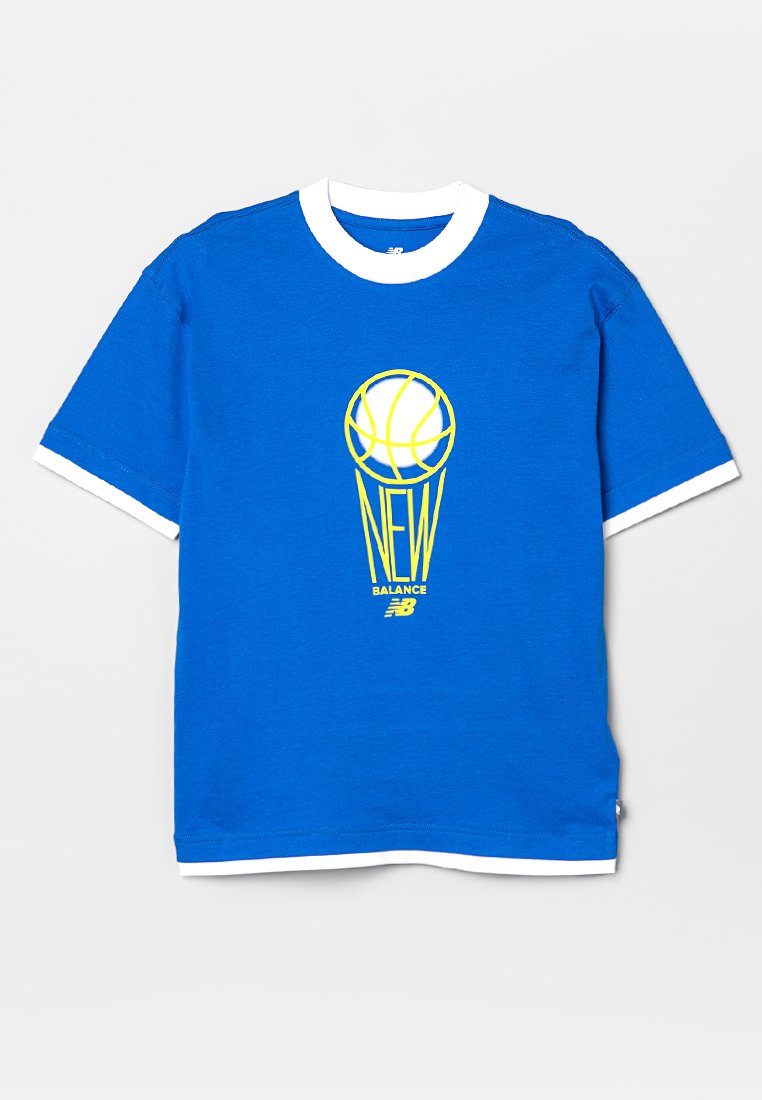 New Balance T-shirt print blauw