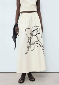 Mango - EMBROIDERED - Maxi skirt - off white Thumbnail Image 1