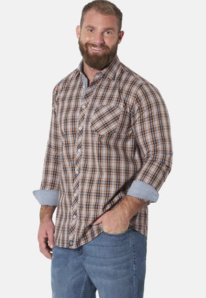 Jan Vanderstorm, DOPPELPACK HEMD JULIAN - Shirt - orange blau kariert