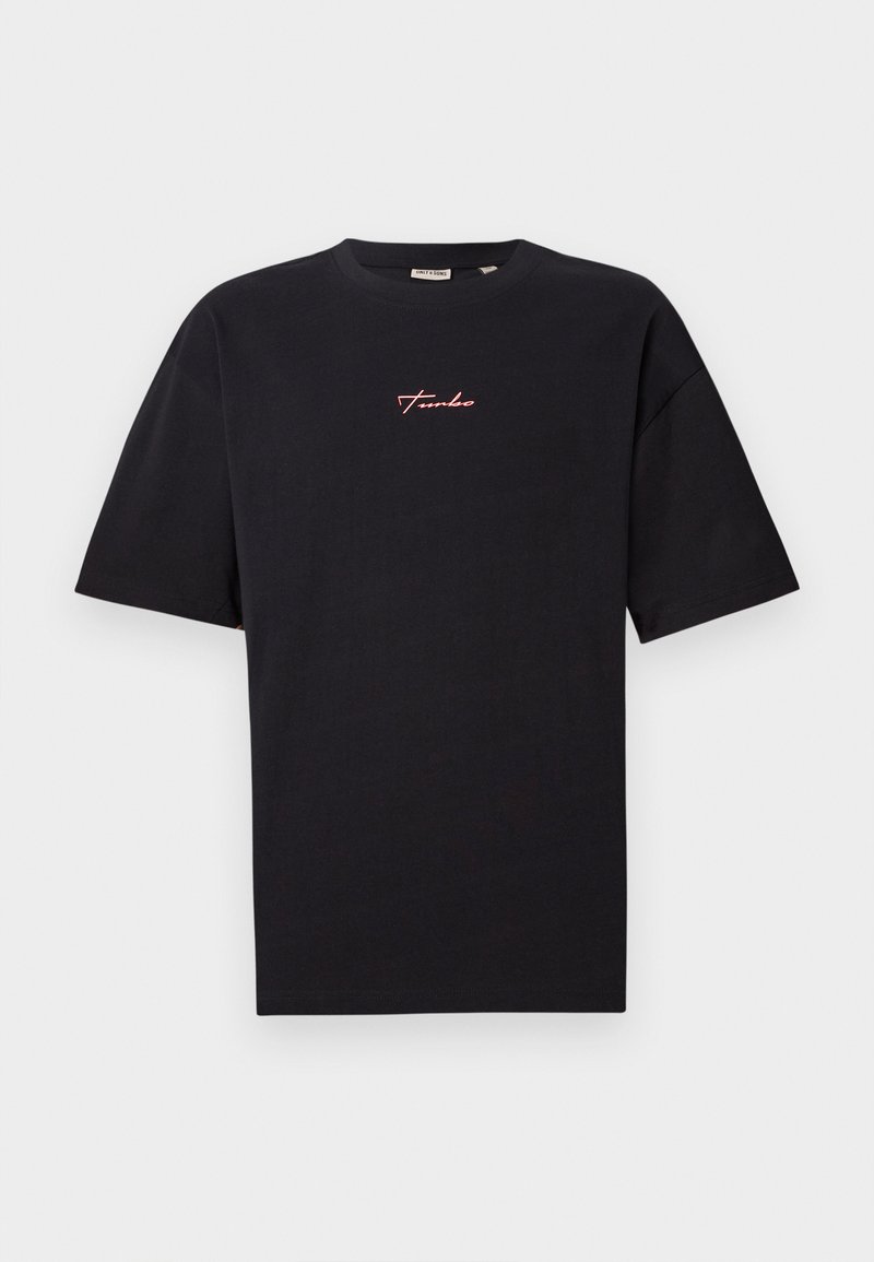 Only & Sons T-shirt print zwart