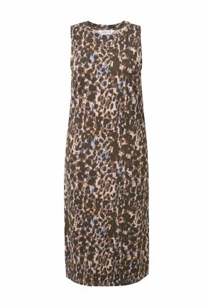 Studio Untold STRAIGHT SHAPE LEO - Robe en jersey - sandy beige