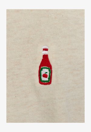 REVOLUTION, REVOLUTION APPLICATION T-SHIRT - T-shirt print - offwhite-melange
