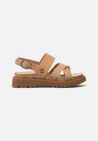 Timberland Platform sandals - medium beige nubuck