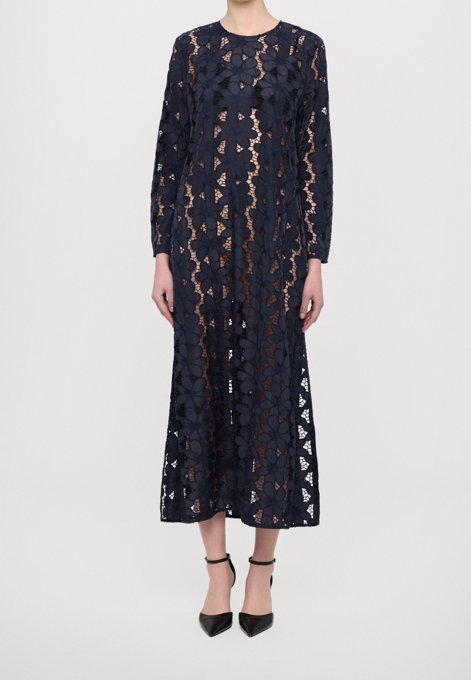 Baum und Pferdgarten Maxi dress - dark blue - (Pre-owned) - Zalando