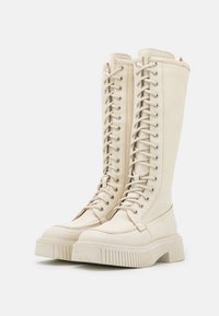 ASRA Stivali con plateau - off-white