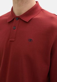 TOM TAILOR BASIC WITH CONTRAST - Polokošeľa - burgundy dark red