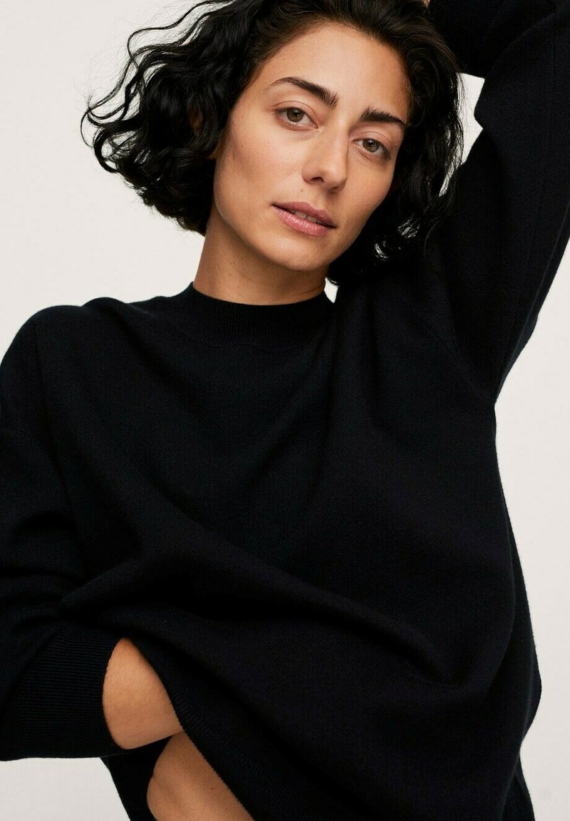 Damen Strickjacken | Mango LOTUS Strickpullover schwarz - RY65655 Damen Strickjacken | Mango LOTUS Strickpullover schwarz - RY65655