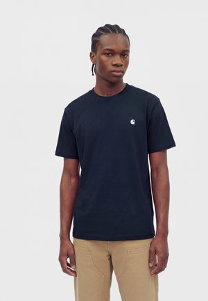 Carhartt WIP, MADISON - Обикновена тениска - dark navy/white