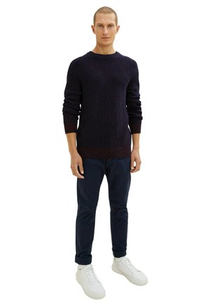 Jumper - navy red structure