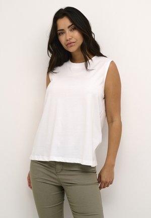 Vibelli O Neck S S Top Snow White