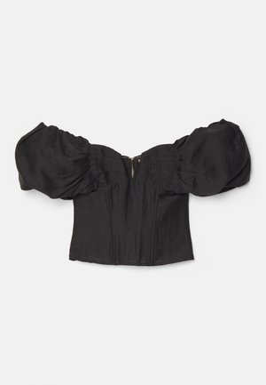 SAMANTHA SHORT SLEEVE  - Bluse - black