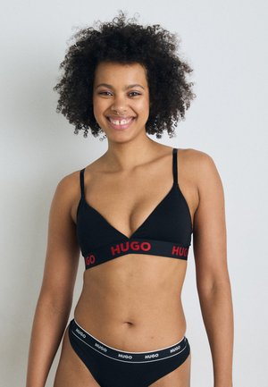 HUGO SPORTY LOGO - Triangle bra - black