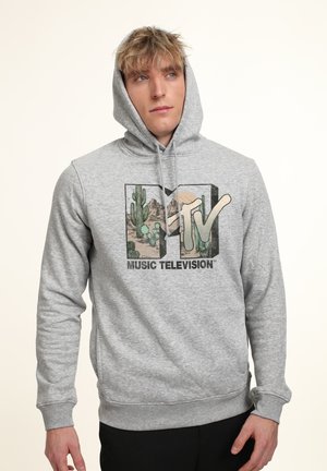 MTV DESERT LOGO - Mikina s kapucí - heather grey