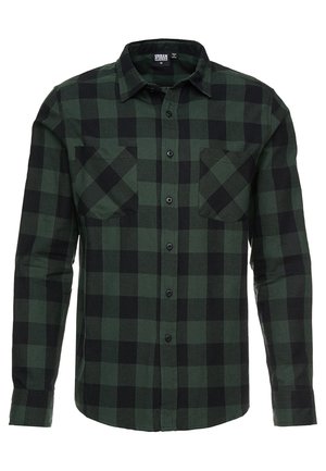 Urban Classics CHECKED - Shirt - black/forest