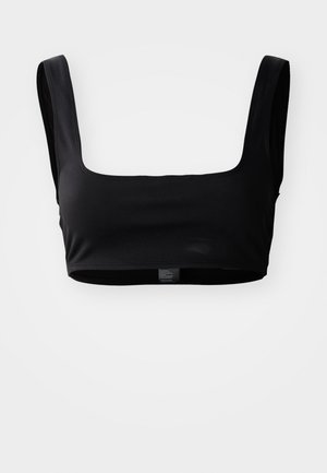 Good American SQUARE NECK COMPRESSION SWIM - Bikinitop - black