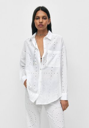 EMBROIDERED - Paitapusero - white